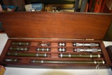 LUFKIN INSIDE MICROMETER MEASURING ROD SET WITH CASE