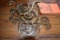 (4) DECORATIVE BRASS BRACKETS