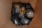 BOX OF VINTAGE USA ELECTRON TUBES,