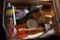 BOX OF MISC. ASSORTED BEER TAP HANDLES