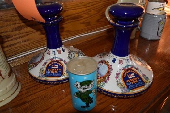 (2) BRITISH NAVY RUM BOTTLES