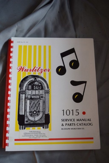 WURLITZER 1015 JUKEBOX MANUAL
