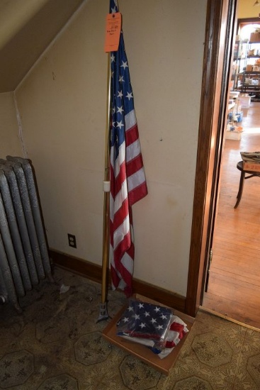 FLAG POLE AND FLAGS