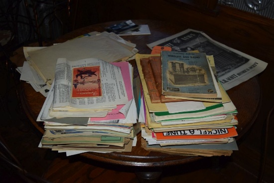 BOX OF JUKEBOX SERVICE MANUALS, NICKLEATUNE, ALWAY