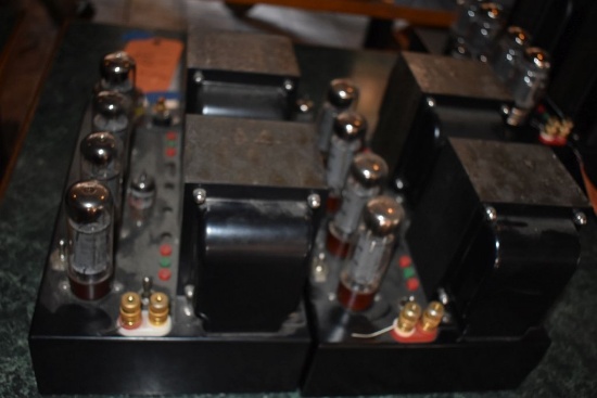 PAIR OF EL34 TUBE MONOBLOCK AMPS