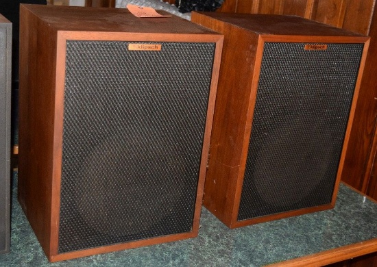 PAIR OF VINTAGE KLIPSCH HERESY II AUDIOPHILE SPEAKERS