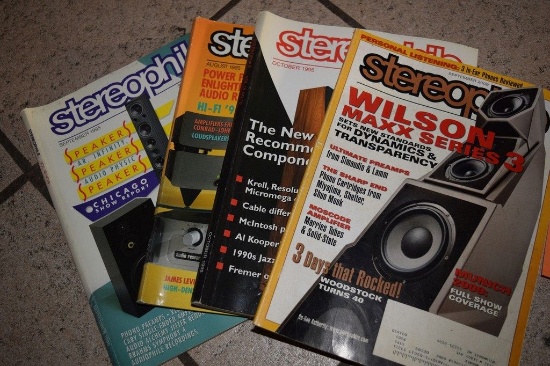 BOX OF ASSORTED STEREOPHILE MAGAZINES