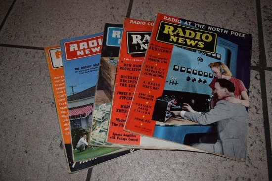 BOX OF ASSORTED RADIO NEWS MAGAZINES