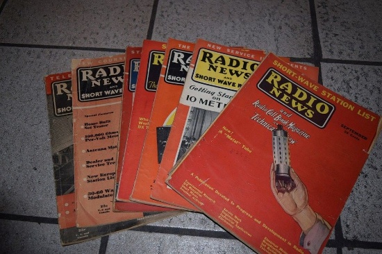BOX OF ASSORTED RADIO NEWS MAGAZINES