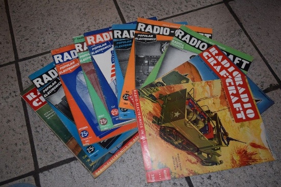 BOX OF ASSORTED RADIO CRAFT MAGAZINES