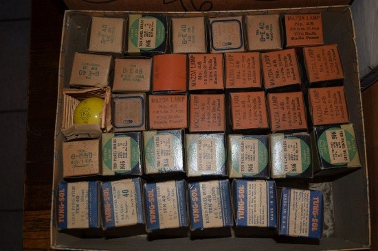 BOX OF MISC. PILOT BULBS,