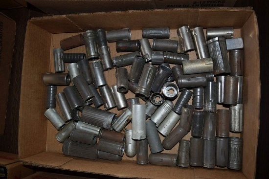 BOX OF VINTAGE USA ELECTRON TUBE SHIELDS
