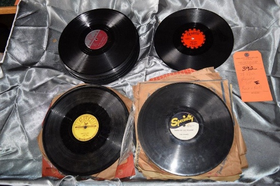 BOX OF 78 RPM ROCK AND ROLL RECORDS