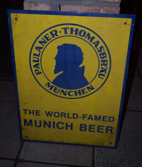 PAULANER THOMAS BRAU MUNCHEN WOOD SIGN