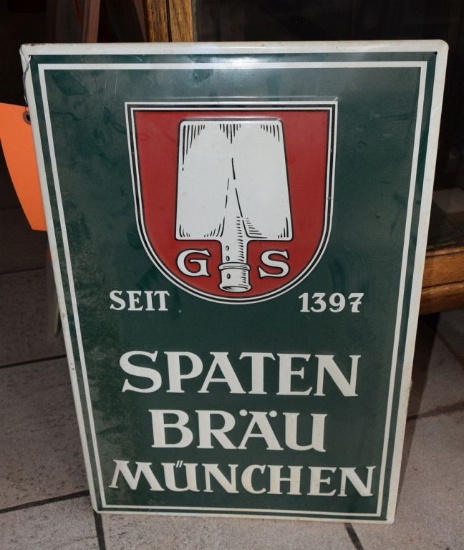 METAL G S SPATEN BRAU MUNCHEN SIGN