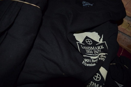 (3) LARGE ZIP HOODIES, (2) LARGE T-SHIRTS