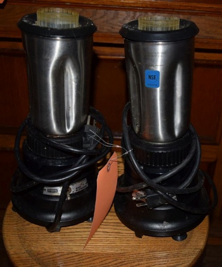 (2) WARING COMMERCIAL BAR BLENDERS, 14" HIGH