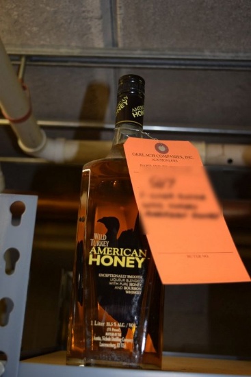 (1) LITER BOTTLE WILD TURKEY AMERICAN HONEY,