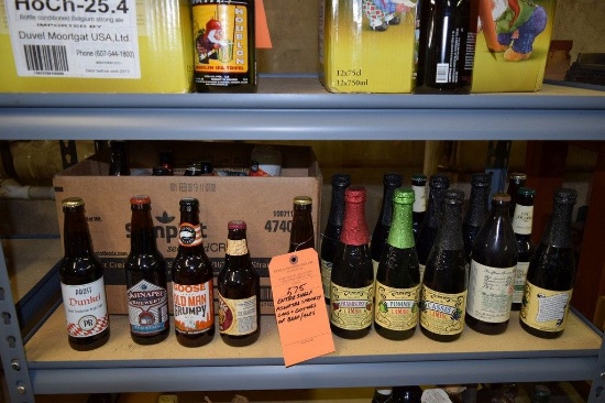 ENTIRE SHELF OF ASSORTED SPECIALTY CANS AND BOTTLES