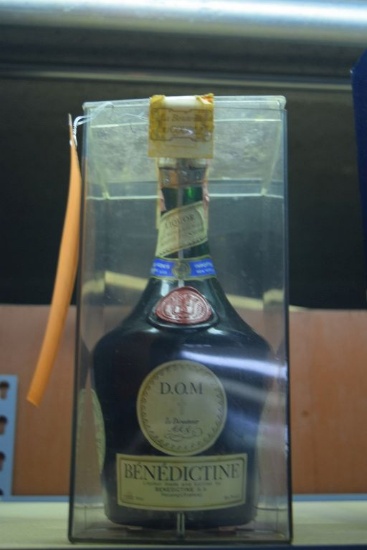B.& B. D.O.M. BENEDICTINE TWO COMPARTMENT BOTTLE,