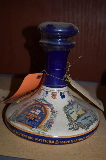 (1) LITER DECORATIVE BOTTLE OF PUSSER'S RUM,