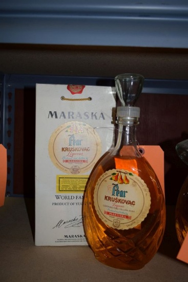 (2) 750 ML BOTTLE MARASKA PEAR KRUSKOVAC LIQUEUR,