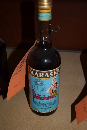 (1) 750 ML BOTTLE OF MARASKA PELINKOVAC,