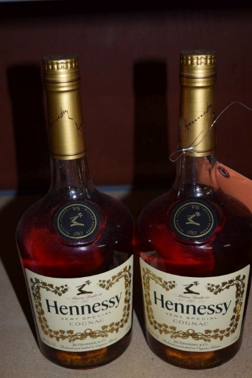 (2) ONE LITER BOTTLES OF HENNESSY VERY SPECIAL