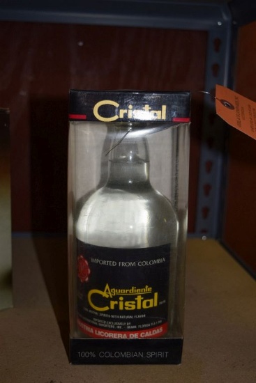 (1) 750 ML BOTTLE OF AGUARODIENTE CRISTAL IN BOX,