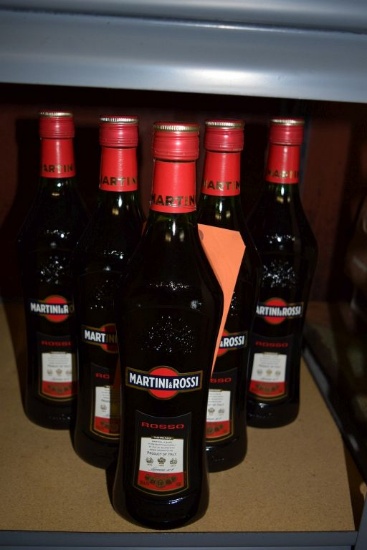 (5) 250 ML BOTTLE OF MARTINI & ROSSI ROSSO TORINO