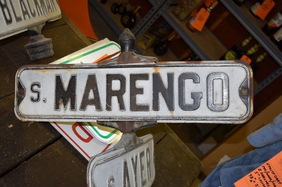 VINTAGE STREET CROSSING SIGN TOP, S. AVER X S.