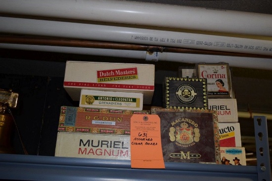 ASSORTED CIGAR BOXES