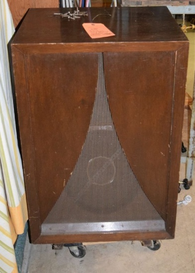 JOHN KARLSON MID CENTURY SPEAKER CABINET WITH SPEAKER