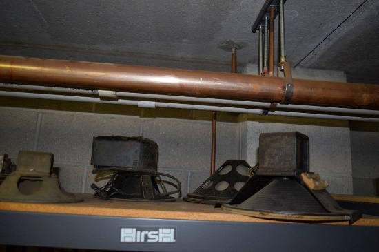 (4) RADIO SPEAKERS, (CONTENTS OF SHELF)