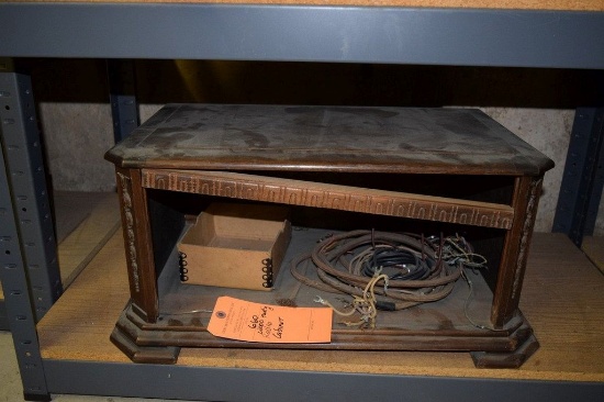 WOODEN EARLY RADIO CABINET
