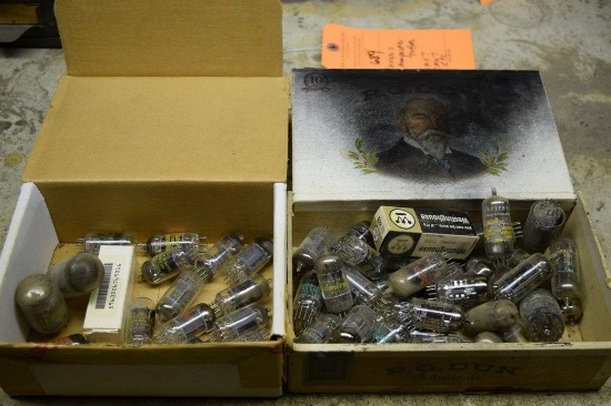 VARIOUS AMPLIFIER TUBES, 12AX7, 12AY7, ETC.