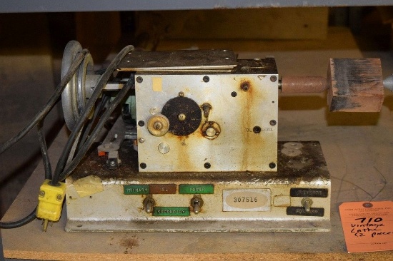 VINTAGE LATHE (2 PIECES)