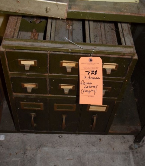 NINE DRAWER FILING CABINET - EMPTY