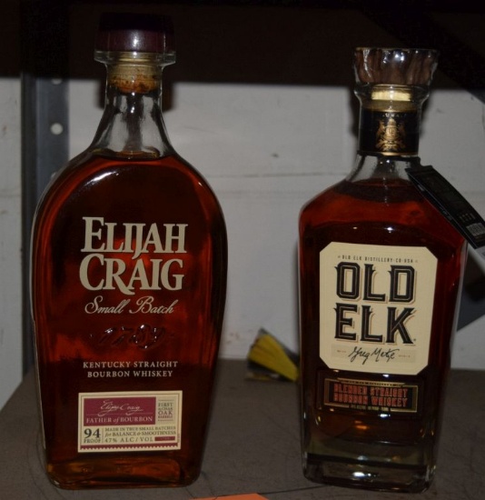 (2) BOTTLES OF WHISKEY,