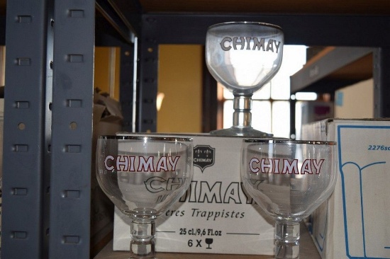 (9) CHIMAY GLASSES