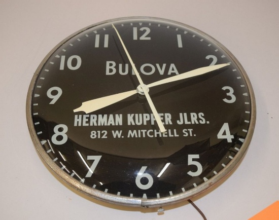 1950'S PAM STYLE TELECHON LIGHTED BULOVA HERMAN