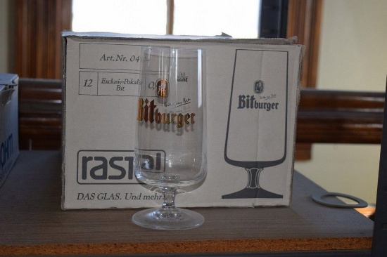 (12) BITBURGER GLASSES