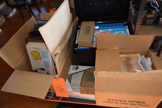 MISC. OFFICE SUPPLIES; FILE FOLDERS AND SHREDDER,