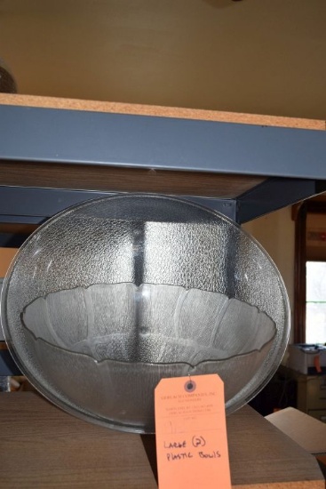 (2) LARGE PLASTIC BOWLS