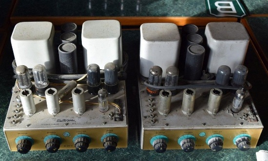 PAIR OF ELECTRO VOICE A-20-C 20 WATT EACH TUBE AMPS