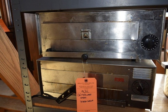 (2) STAINLESS STEEL PIZZA OVENS
