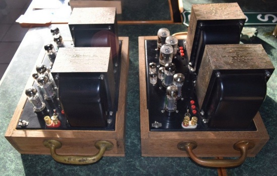 PAIR OF 80 EL34 6L6 TUBE POWER AMPS, 80 WATTS EACH