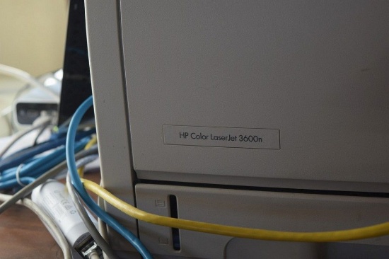 H.P. COLOR LASER JET MODEL 3600N, INCLUDES CARTRIDGES