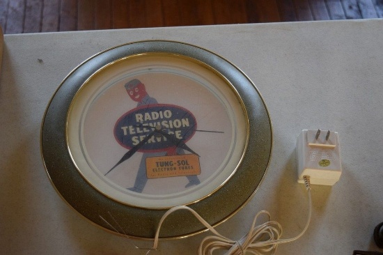 RADIO TELEVISION ELECTRIC CLOCK