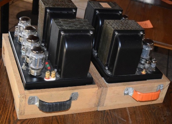PAIR OF 250 WATTS PER CHANNEL MONOBLOCK KT88 6550 TUBE
